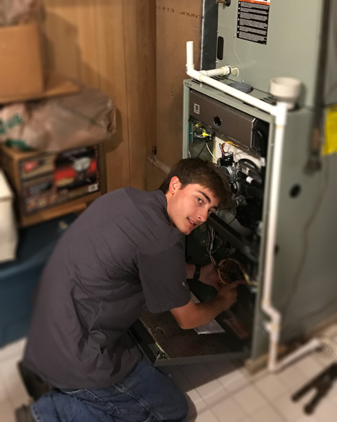 Heating services in progress